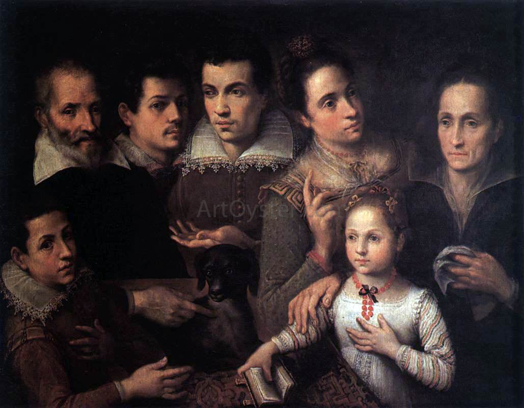  Lavinia Fontana Family Portrait - Canvas Print