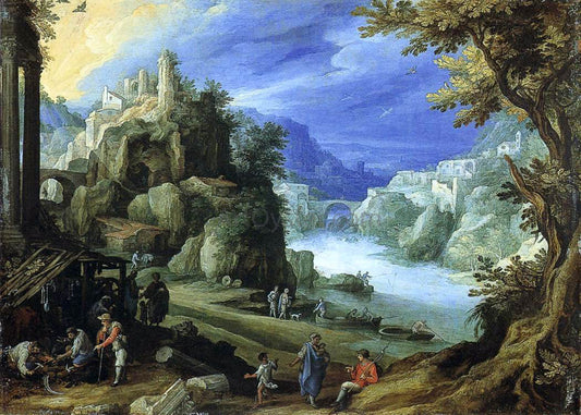  Paul Bril Fantastic Landscape - Canvas Print