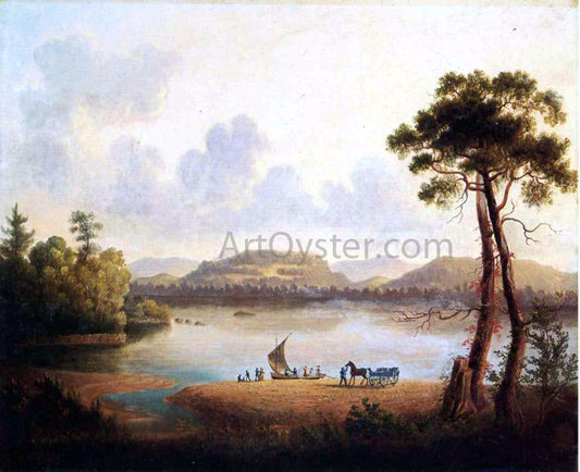  William Guy Wall Farewells on the Hudson - Canvas Print