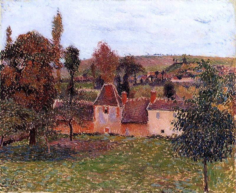  Camille Pissarro A Farm at Basincourt - Canvas Print