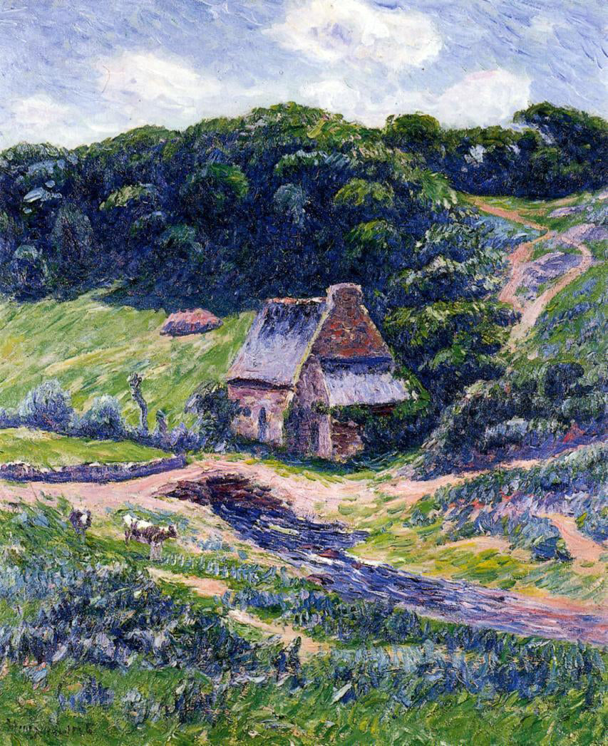  Henri Moret Farm at Doelan - Canvas Print