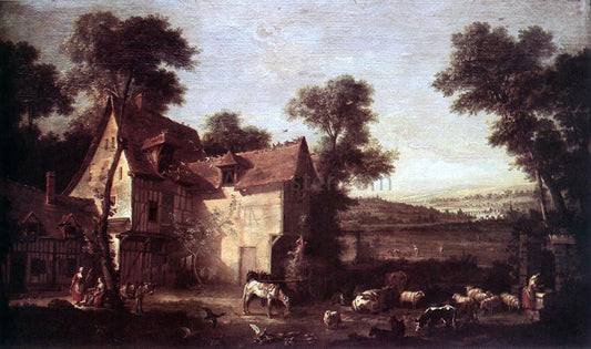  Jean-Baptiste Oudry The Farmhouse - Canvas Print