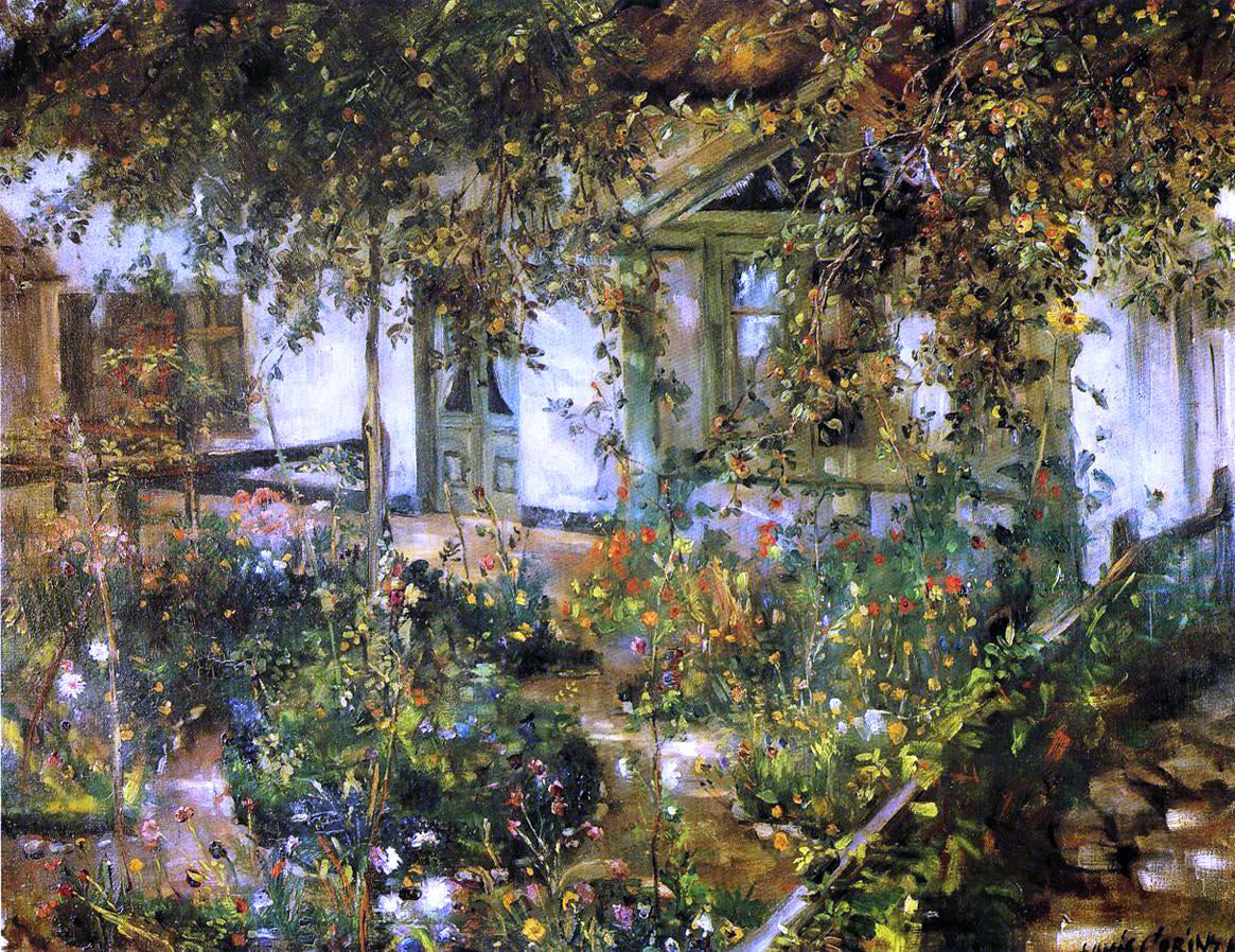  Lovis Corinth Farmyard in Bloom - Canvas Print