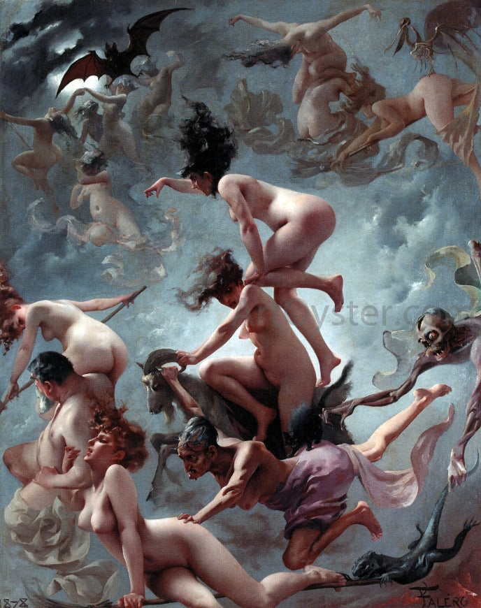  Luis Ricardo Falero Faust's Vision - Canvas Print