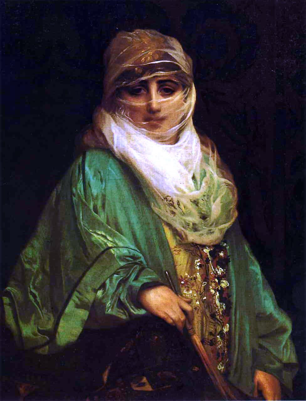  Jean-Leon Gerome Femme De Constantinople - Canvas Print