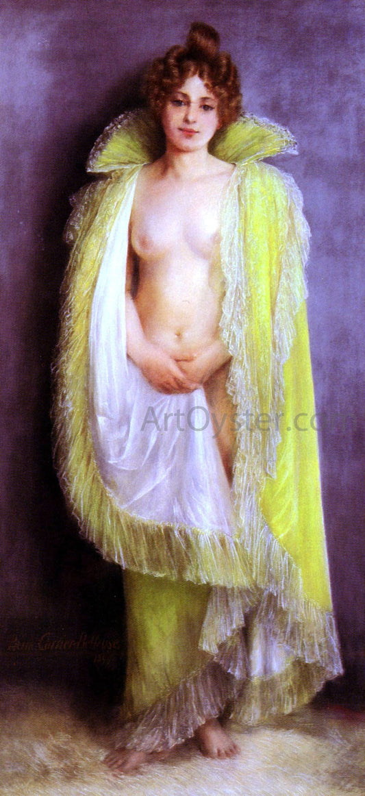  Pierre Carrier-Belleuse Femme En Deshabillee Verte - Canvas Print