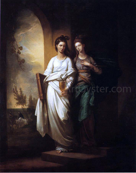  Benjamin West Fidelia and Speranza - Canvas Print