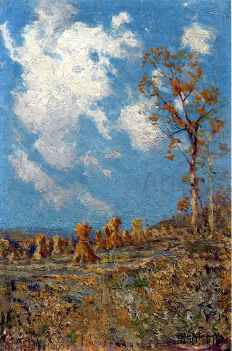  Julian Onderdonk Field with Corn Shocks - Canvas Print
