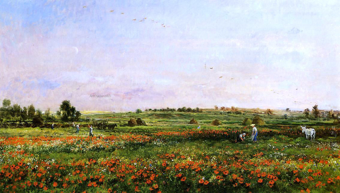  Charles Francois Daubigny Fields in the Month of June - Canvas Print