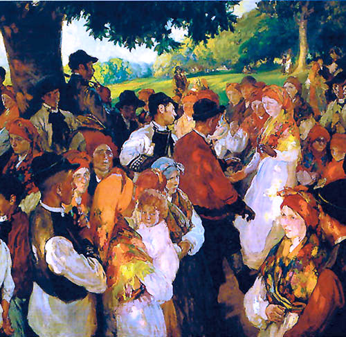  Joaquin Sorolla Y Bastida Fiesta Gallega - Canvas Print