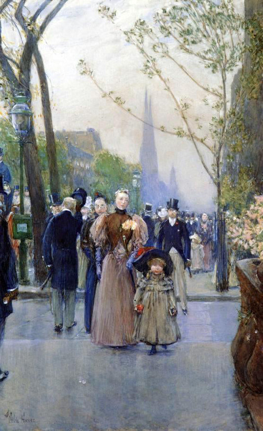  Frederick Childe Hassam Fifth Avenue (also known as Sunday on Fifth Avenue) - Canvas Print