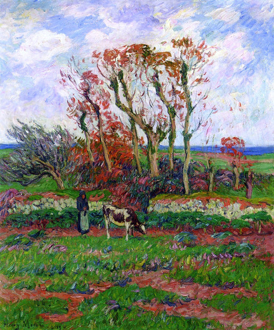  Henri Moret Finestere, Autumn - Canvas Print