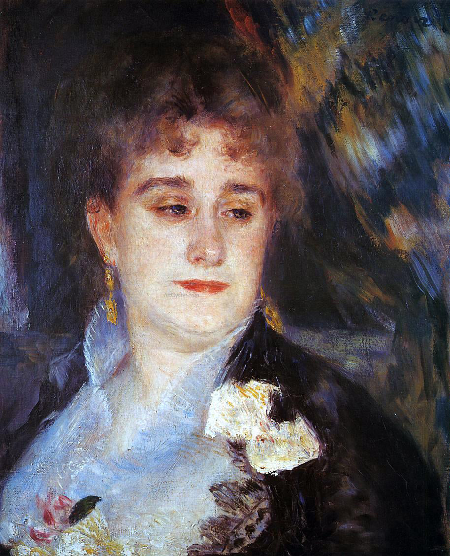  Pierre Auguste Renoir First Portrait of Madame Georges Charpeitier - Canvas Print