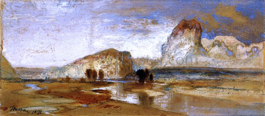  Thomas Moran First Sketch Made in the West at Green River, Wyoming - Canvas Print