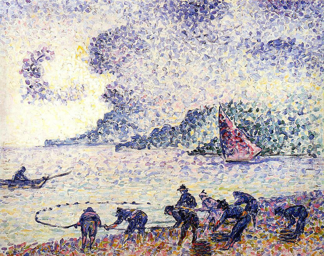  Henri Edmond Cross Fisherman - Canvas Print