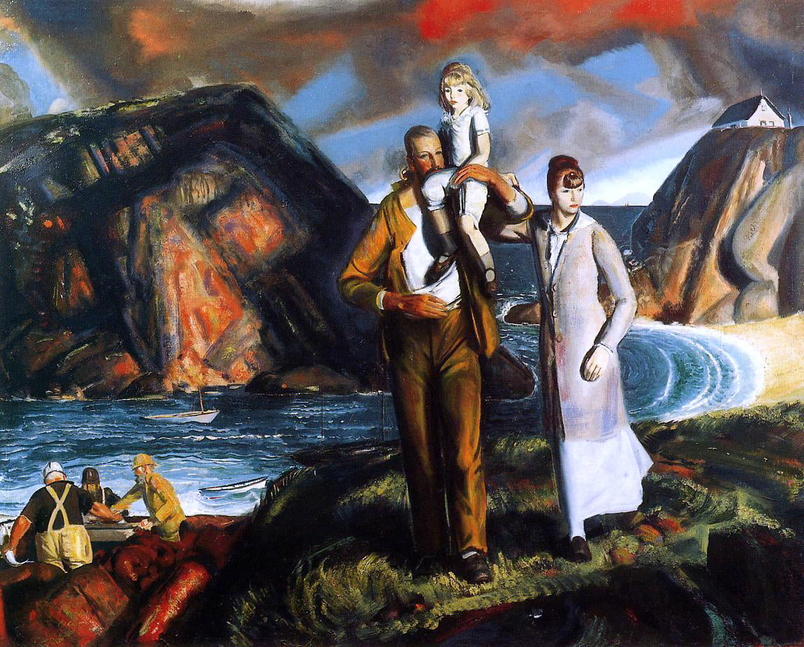  George Wesley Bellows Fisherman's Family - Canvas Print