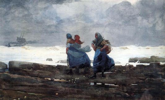  Winslow Homer Fisherwives - Canvas Print