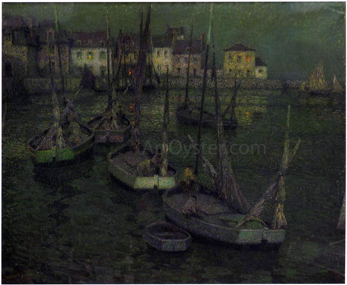  Henri Le Sidaner Fishing Boats - Canvas Print