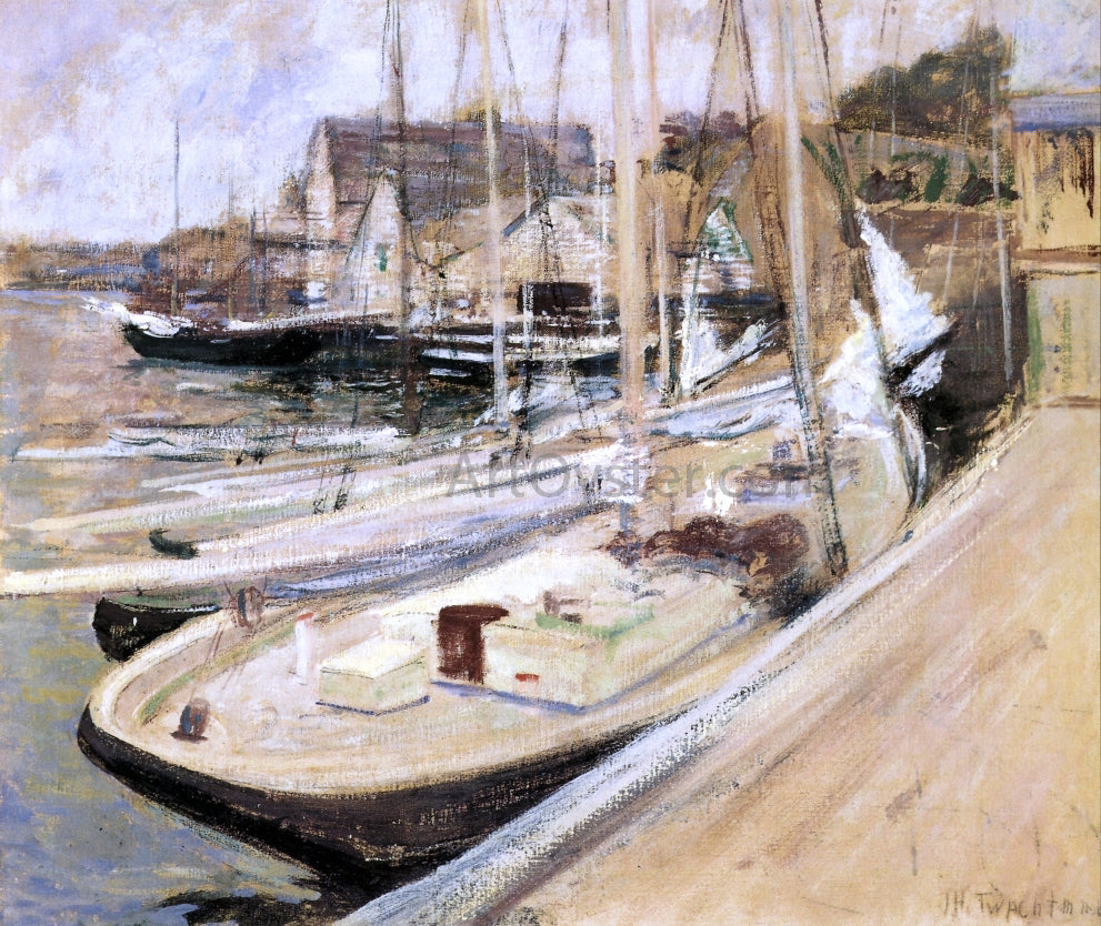  John Twachtman A Fishing Boat at Gloucester - Canvas Print