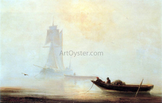  Ivan Constantinovich Aivazovsky Fishing Boats in a Harbor - Canvas Print