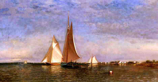  Francis A Silva Fishing Boats on Jamaica Bay - Canvas Print