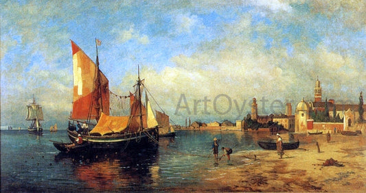  Harry Aiken Chase Fishing Boats, Venice - Canvas Print