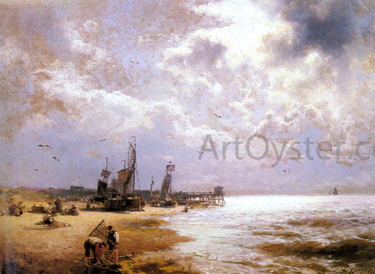  Herman Herzog Fishing Scenes - Pic 1 - Canvas Print
