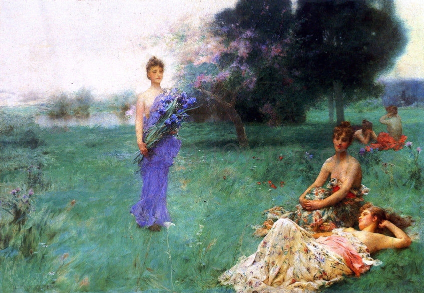  Henry Siddons Mowbray Fleur de Luce - Canvas Print