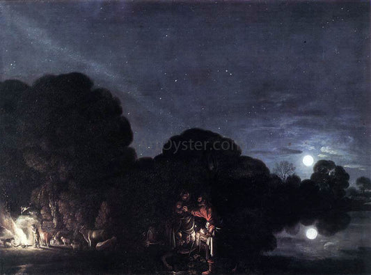  Adam Elsheimer Flight into Egypt - Canvas Print