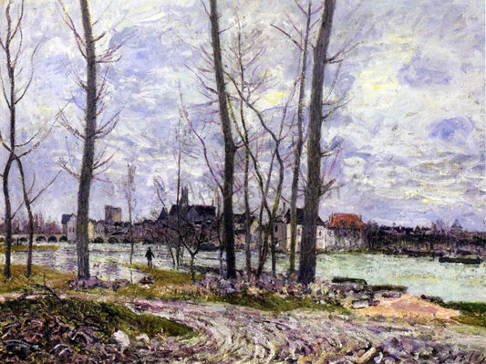  Alfred Sisley Flood at Moret-sur-Loing - Canvas Print