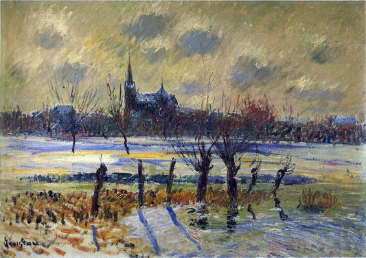  Gustave Loiseau Flood at Nantes - Canvas Print