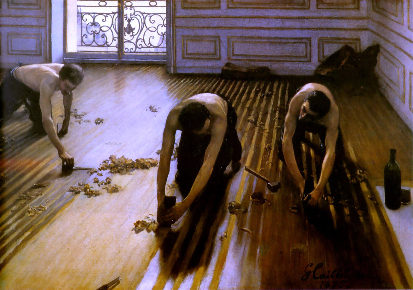  Gustave Caillebotte Floor Strippers - Canvas Print