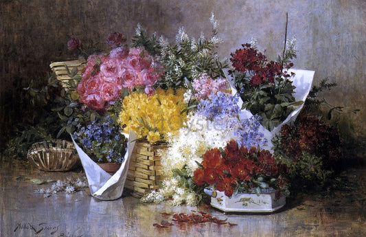  Abbott Fuller Graves Floral Still Life - Canvas Print