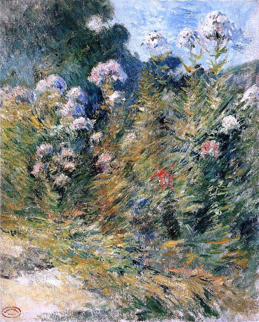  John Twachtman Flower Garden - Canvas Print