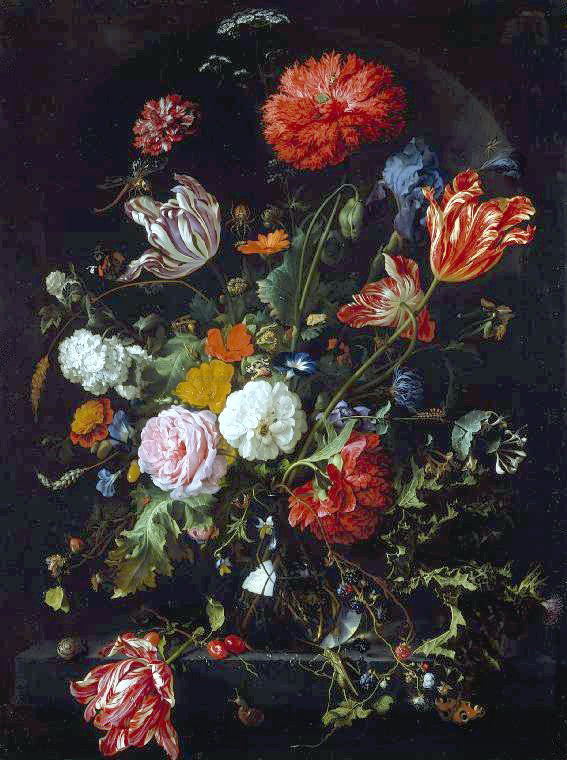  Jan Davidsz De Heem Flower Piece - Canvas Print