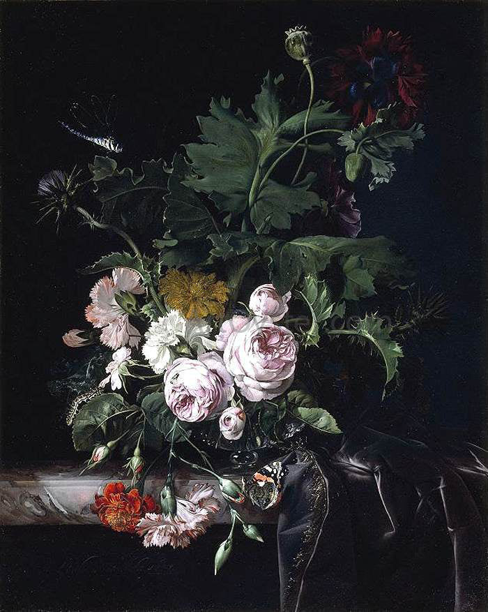  Willem Van Aelst Flower Still-Life - Canvas Print