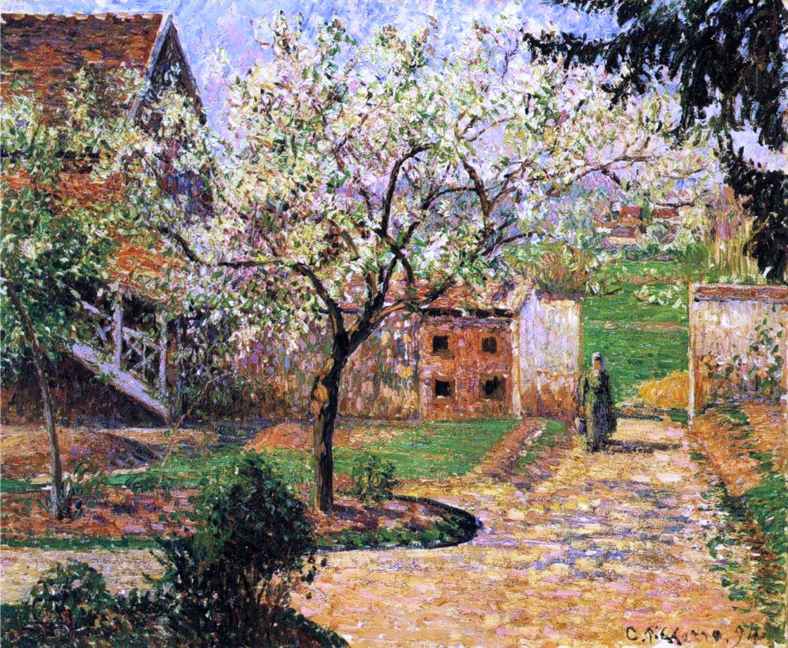  Camille Pissarro Flowering Plum Tree, Eragny - Canvas Print