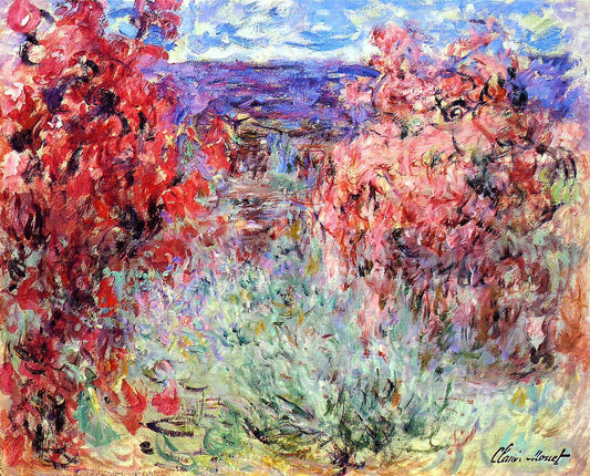  Claude Oscar Monet Flowering Trees near the Coast - Canvas Print