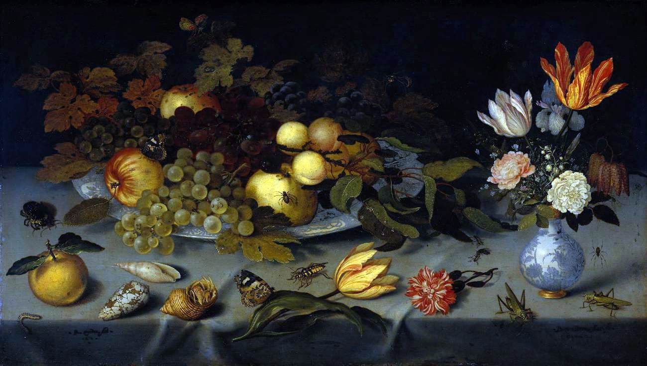  Balthasar Van der Ast Flowers and Fruit - Canvas Print