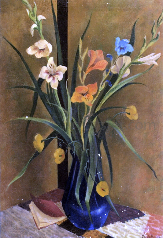  Preston Dickinson Flowers in a Vase - Canvas Print