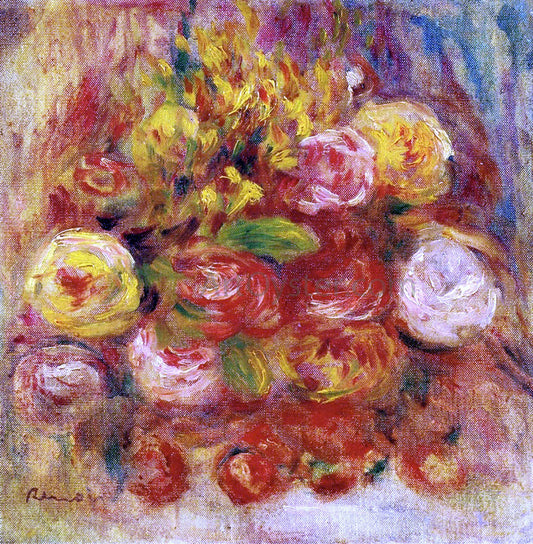  Pierre Auguste Renoir Flowers in a Vase with Blue Decoration - Canvas Print