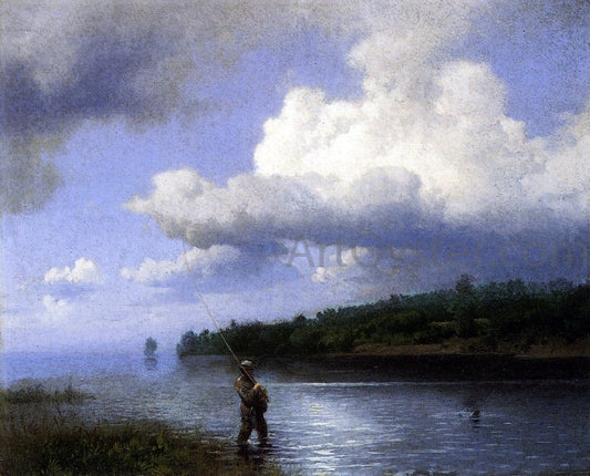  Herman Herzog Fly Fishing - Canvas Print