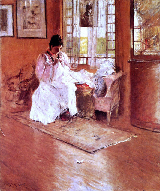  William Merritt Chase For the Little One (also known as Hall at Shinnecock) - Canvas Print