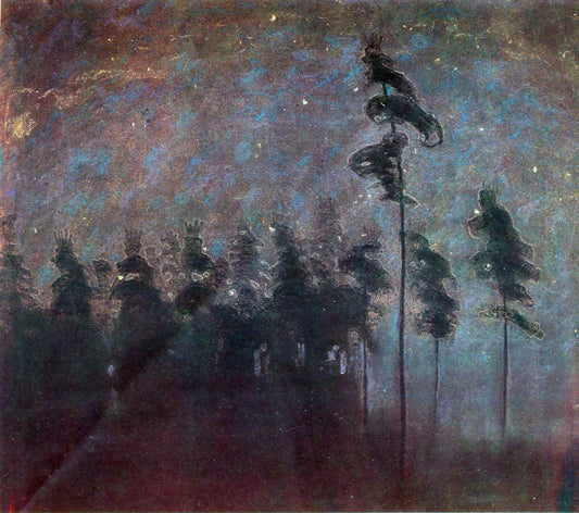  Mikalojus Ciurlionis Forest - Canvas Print