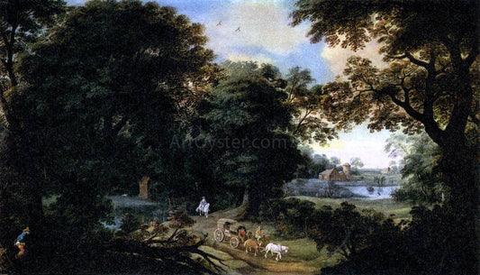  The Elder Hendrik Van der  Borcht Forest Landscape - Canvas Print