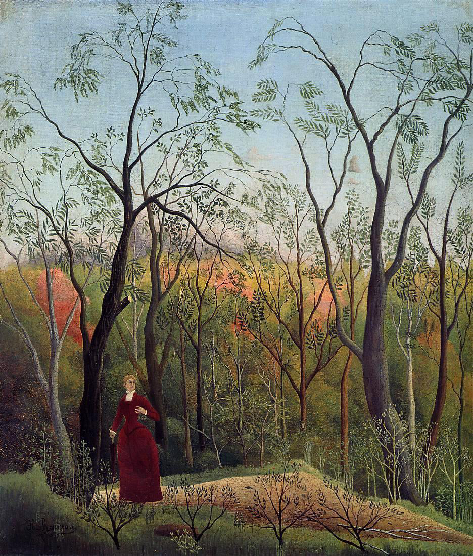  Henri Rousseau Forest Promenade - Canvas Print