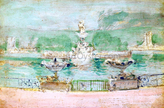  John Twachtman Fountain, World's Fair - Canvas Print