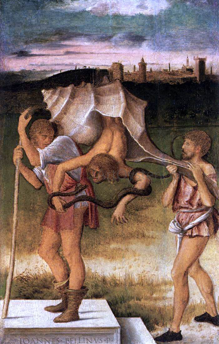  Giovanni Bellini Four Allegories: Falsehood (or Wisdom) - Canvas Print