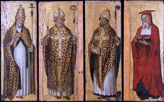  Carlo Braccesco Four Doctors of the Church - Canvas Print