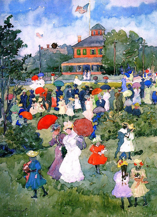  Maurice Prendergast Franklin Park, Boston - Canvas Print